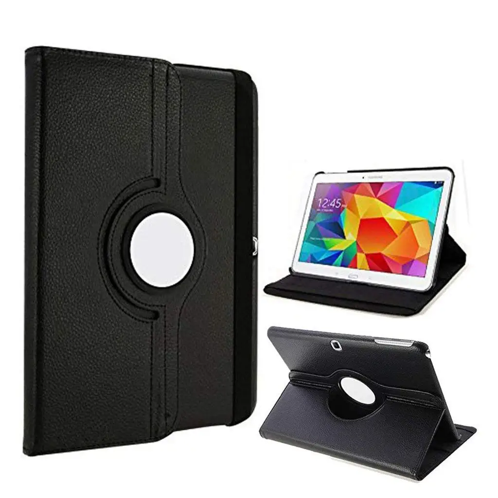 

Tab 3 10 GT P5200 P5210 Pu Leather Cover Case for Samsung GALAXY TAB 3 10.1 Tablet 360 Degree Rotating Flip Cover Tab3 10 P5200