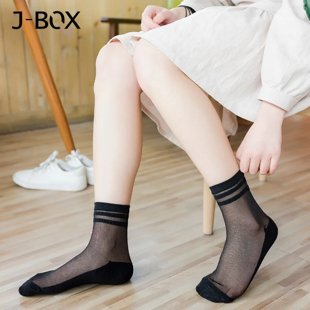 J-BOX 1 3 Pairs/lot New Fashion Women Socks Spring Schoolgirl Casual Long Happy Casual Breathable Ladies Sexy Socks women