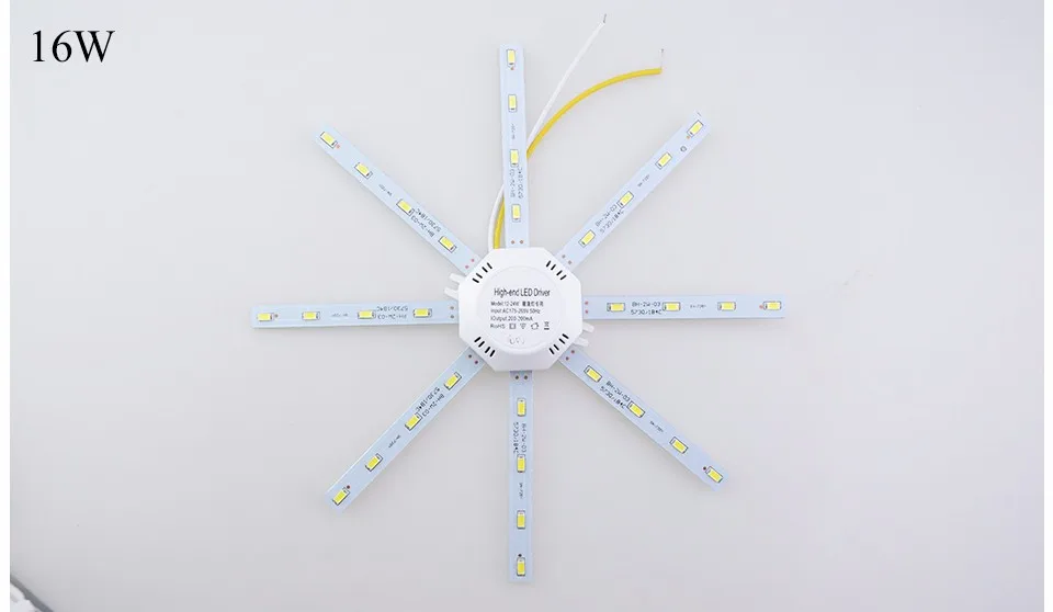 Epistar чип SMD5730 потолочный светильник источник питания AC220V мощность 12 Вт 16 Вт 20 Вт 24 Вт освещение в виде осьминога для кухни спальни внутреннего освещения