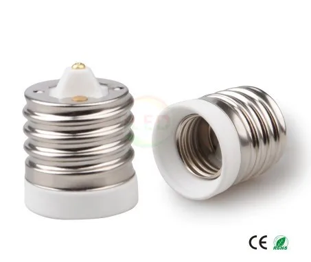 

E40 Male to E27 Female lamp holder Adapters E27~E40 adapter Ceramic materials Fire proof PBT 100pcs