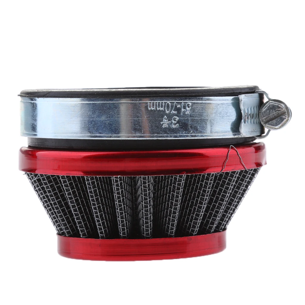 1 Pcs 58mm Cone Air Filter With Rubberneck Coupler For 2.28″ Inside Opening Carburetors 49CC-80CC 2-Stroke ATV Motorcycle Etc 1 Pcs 58mm Cone Air Filter With Rubberneck Coupler For 2.28″ Inside Opening Carburetors 49CC-80CC 2-Stroke ATV Motorcycle Etc