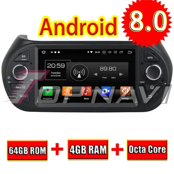 

TOPNAVI Android 8.0 Car DVD Radio Head Unit for Fiat Fiorino Citroen Nemo Peugeot Bipper 2008-2015 Stereo GPS Navigation Player