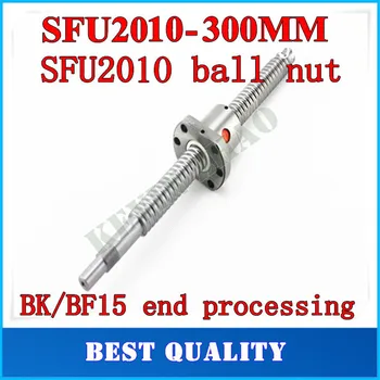 

20mm 2010 Ball Screw Rolled C7 ballscrew SFU2010 300mm BK15 BF15 end processing one 2010 flange single ball nut for CNC parts