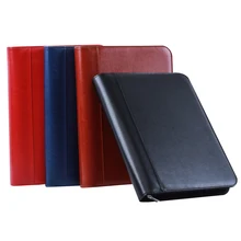 Многофункциональная деловая офисная папка из искусственной кожи a4 на молнии, 4 кольца, папки-регистраторы для документов, портфель 1201B