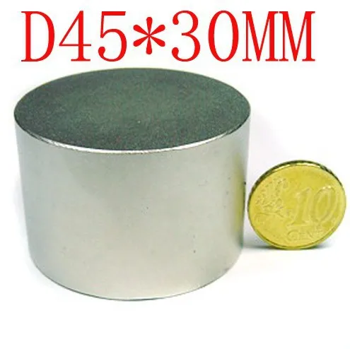 

2 pcs 45 mm x 30 mm disc powerful magnet craft neodymium rare earth permanent strong N35 N35 45*30 45x30