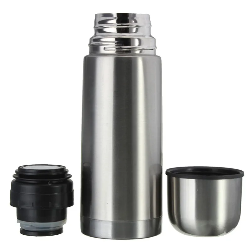 High Quality Silver 350/500/750/1000ml Stainless Steel Vacuum Thermoses