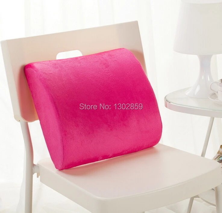 2015 Hot Slow rebound memory foam Lumbar Pillow/pad Fashion solid chair cushion Automobile waist pillow | Дом и сад
