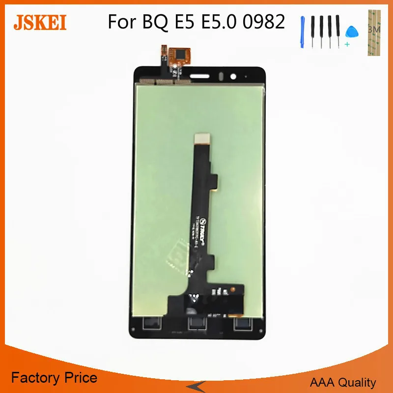 Для BQ Aquaris для E5 E5.0 0982 ЖК дисплей кодирующий преобразователь сенсорного экрана в