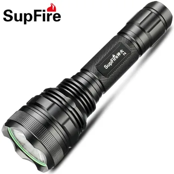 

Original Supfire Flashlight F6 Waterproof 900lm Camp Lamp Portable Light Tactical Police Outdoor Light with 18650 Battery S011