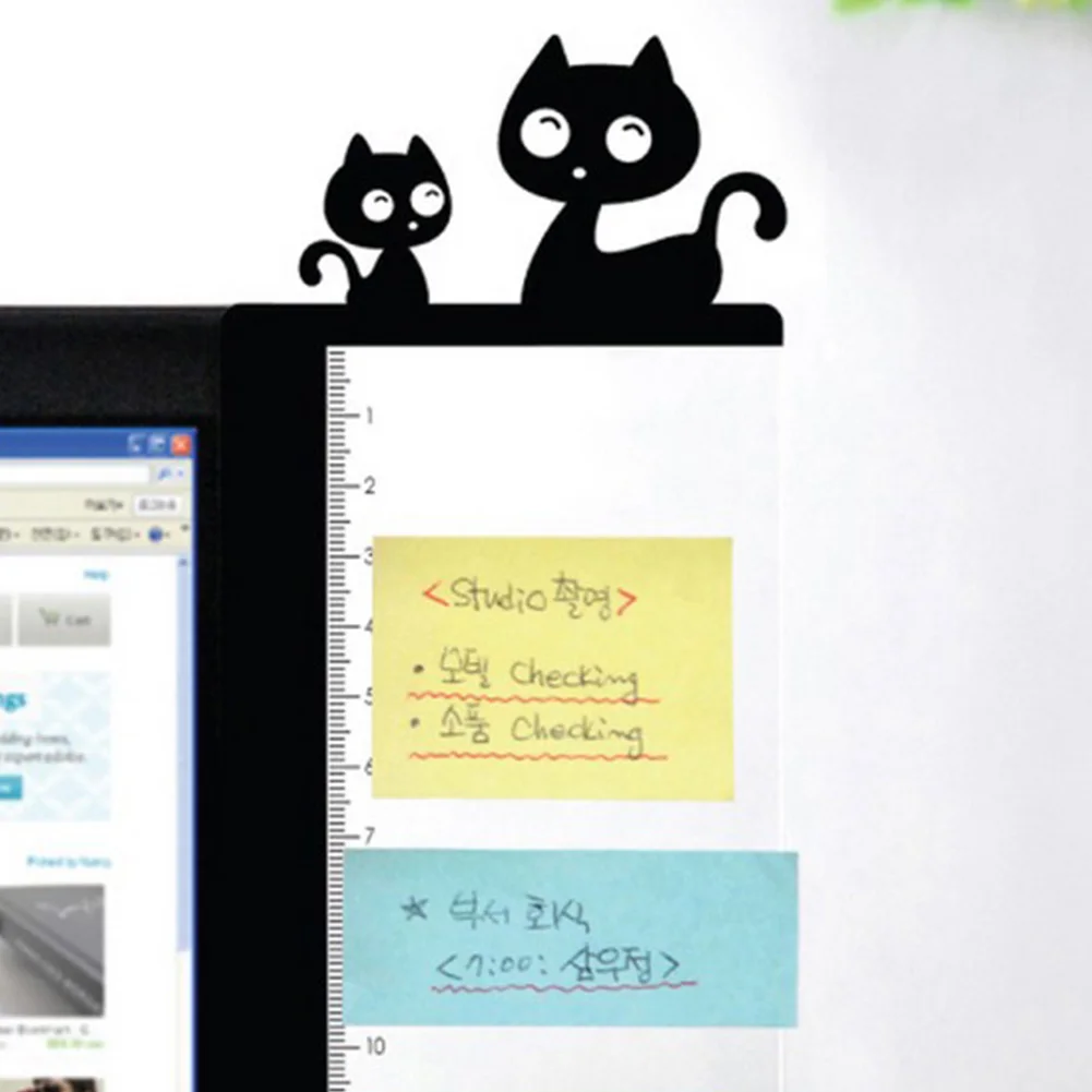 

Transparent Lovely Animal Plastic Message Board Monitor Message Memo Board for Sticky Notes Tabs Phones Computer PC