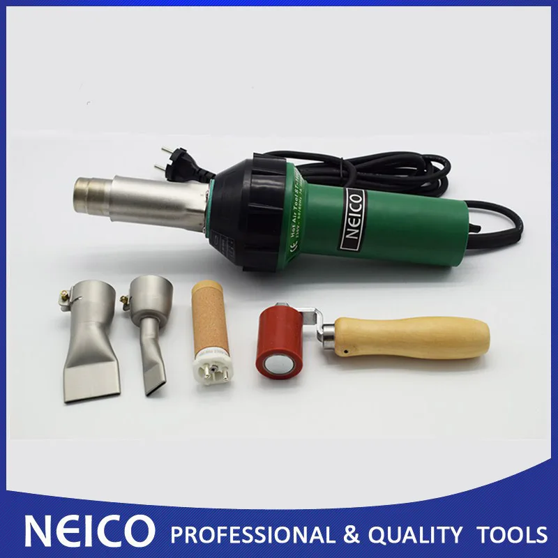 

Free Shipping,110V Or 230V 1600W Hot Air Welding Tools, Hot Air Welder, Heat Gun With 40mm Silicone Pressure Roller And Nozzles
