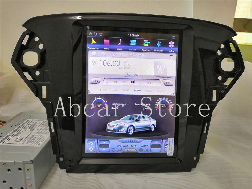 10," Tesla стиль Android 8,1 автомобильный dvd-плеер gps навигация для Ford Fusion Mondeo 2007- головное устройство стерео Мультимедиа Радио