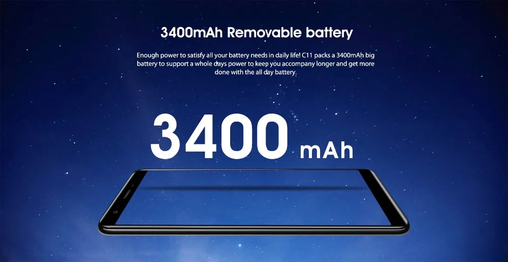 Oukitel C11 5 дюймовый 18:9 Смартфон Android 8 1 ГБ ОЗУ Гб ПЗУ MTK6580A четырехъядерный 5MP + 2MP