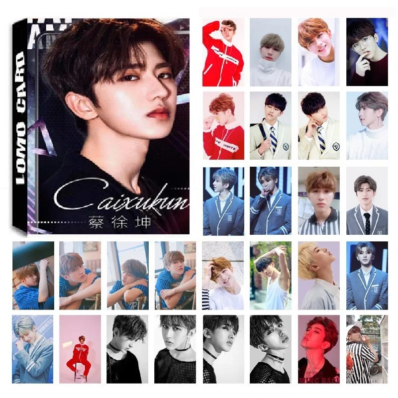 Новый 30 шт./компл. KPOP NINE PERCENT Cai August одиночный альбом HD фото карта ПВХ самодельный