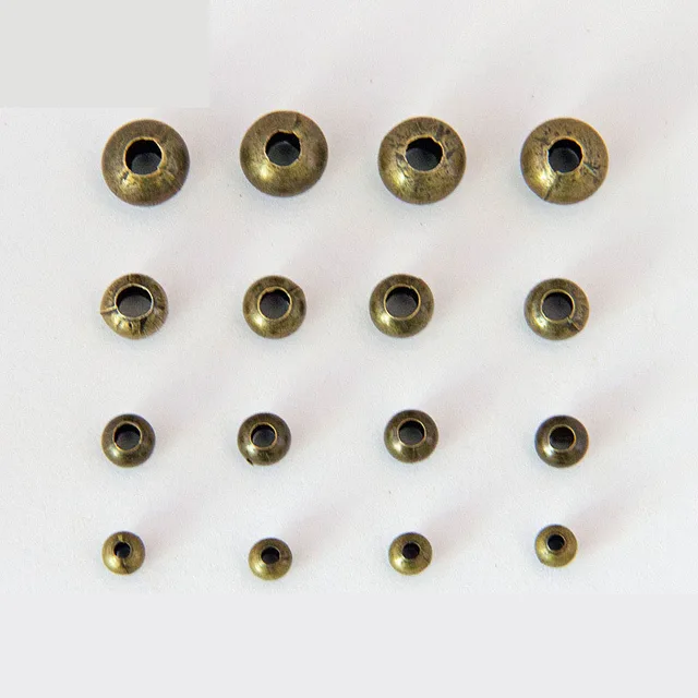 Aclovex 200pcs 4mm 5mm 6mm 8mm Metal Big Hole Spacer Beads Lot for DIY Jewelry M Aclovex 200pcs 4mm 5mm 6mm 8mm Metal Big Hole Spacer Beads Lot for DIY Jewelry M