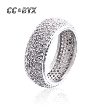 

Luxury high quality laboratory-created white gold color rings for women party weding engagement fashion jewelry gifts CCR196