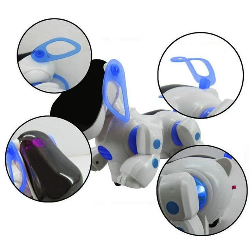 Smart Robot Electronic Walking Pet Educational Toy Cute Patrol Dog Puppy with Music Light for Children Kids Gifts