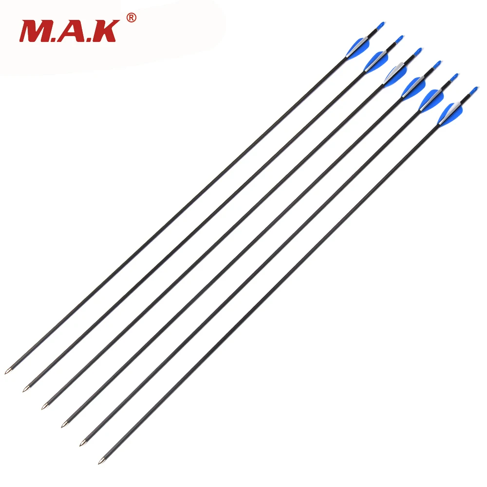 30 Inches Pure Carbon Arrows Spine 700 Diameter 5.65mm For 30 Lbs