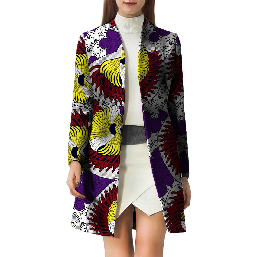 Trench Femelle 2 Manteaux Costume Africains Dame 1 6 3 Dashiki Mode Vêtements 4 Africaines 5 Batik Personnaliser Trenchs Femmes D'impression qZwvW4nI