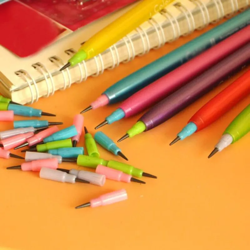 Мини 400 шт./лот стержни для карандаша простые в использовании школьные офисные канцелярские принадлежности карандаш Заправка для детей Детские принадлежности для карандашей