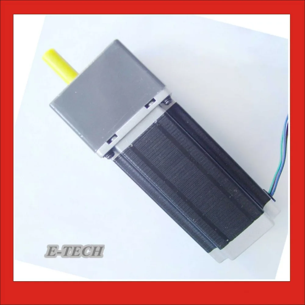 

1.8 Step Angle 4-lead Wire Motor Length 114mm NEMA 34 Geared Stepper Motor With Gear Ratio 1:10
