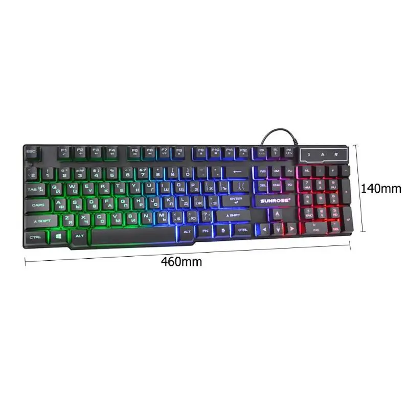 Клавиатура с подсветкой RGB водонепроницаемая механическая клавиатура игровая