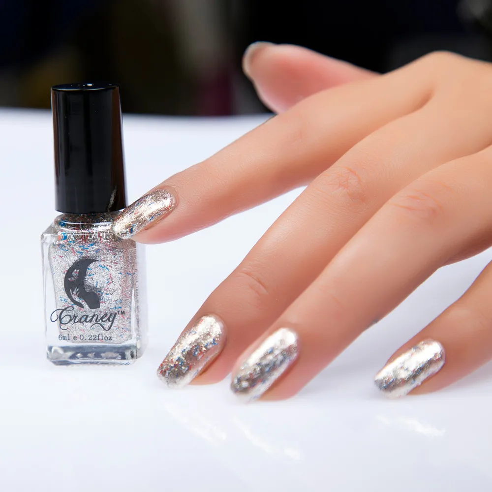 Gel Nail polish Plating Silver Paste Metal Color Stainless Steel