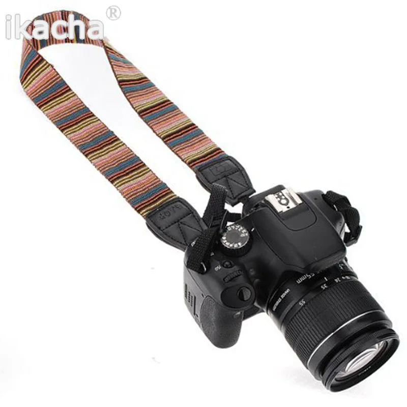 Vintage Camera Strap Shoulder Neck Strap Antislip Belt Durable Stripe (14)