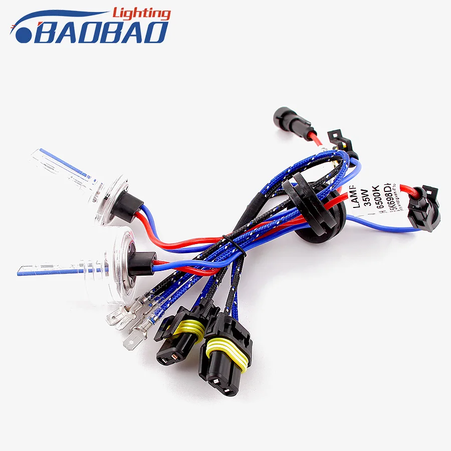 BAOBAO прожектор автомобильные hid фары 35 Вт 5500 k HID переделка в ксенон лампочка H7 H11 9012