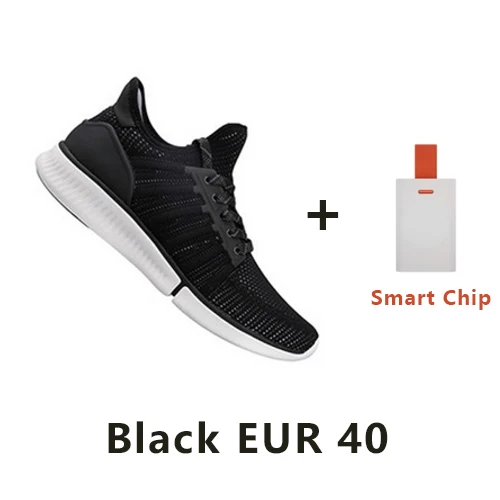 Xiaomi Mijia спортивная обувь, кроссовки модная высокая хорошее соотношение дизайн смарт-чип с помощью приложения на телефоне Управление на - Цвет: Black 40