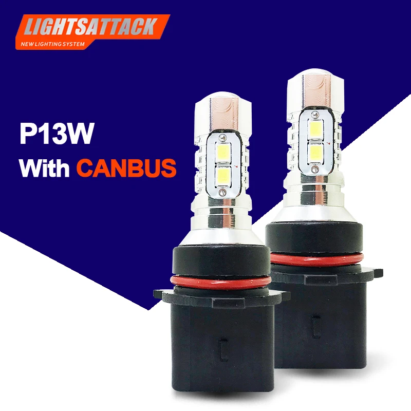 Buy PEGASUS Car P13W PG18.5D 1 LED Headlight 6800K 2 pcs Auto Bulb Headlamp Use
