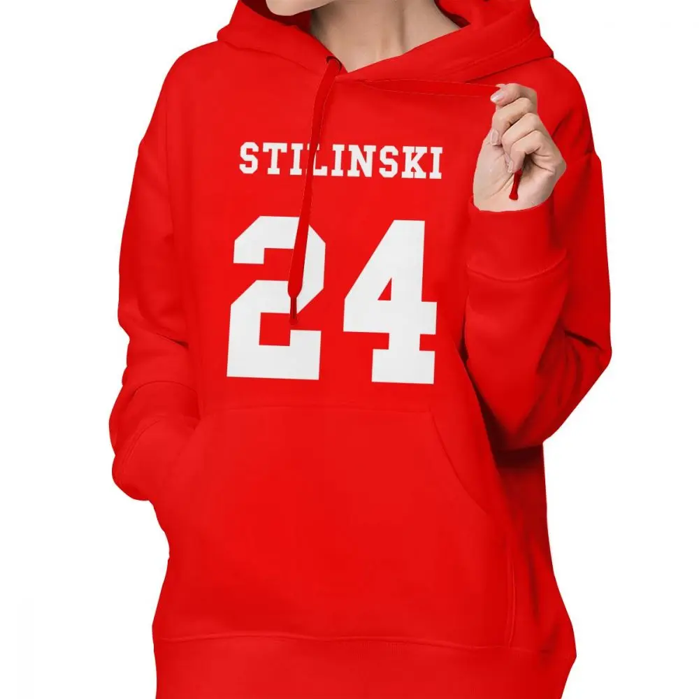 Stilinski 24 худи Stiles Stilinski 24 толстовки темно-синие толстовки с принтом женская уличная одежда хлопок кавайный пуловер Толстовка - Цвет: Красный