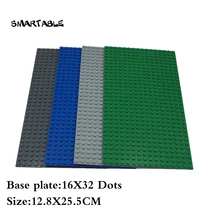 Smartable Baseplate 16X32 for Small Building Blocks parts DIY LOGO creative font b toys b font