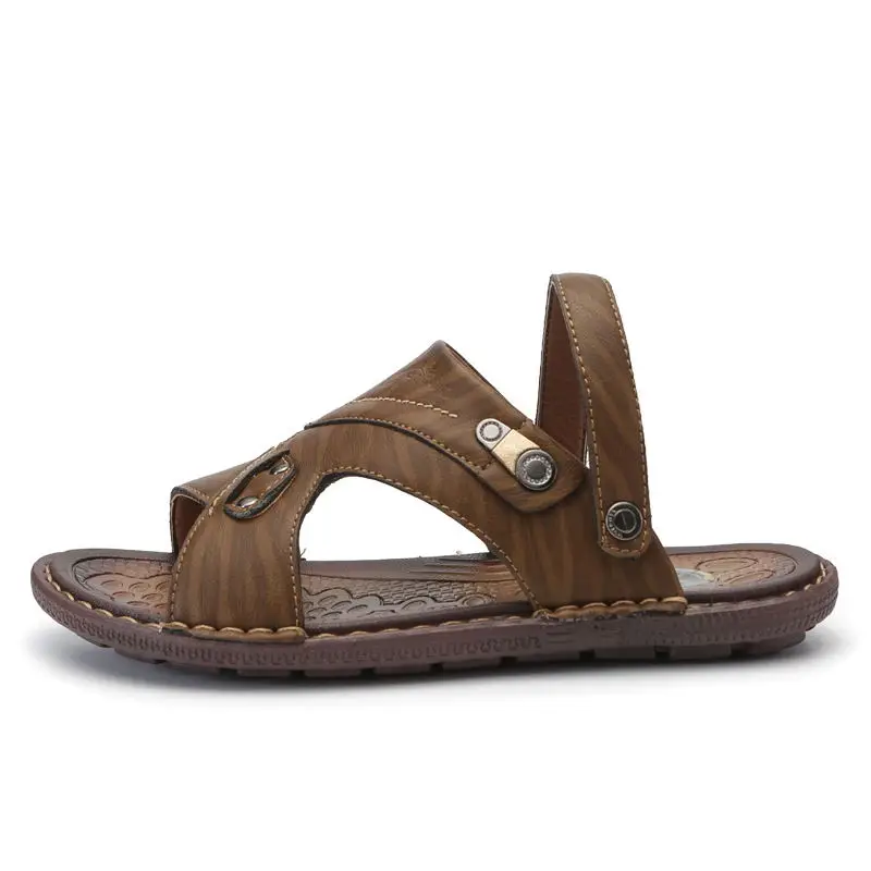 LAISUMK/Классическая Летняя обувь; мужские шлепанцы; качественные кожаные сандалии для мужчин; удобные Вьетнамки; мужские пляжные сандалии