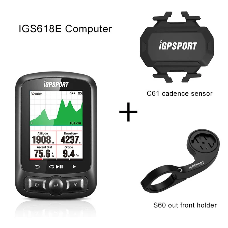 I gps порт IGS618E ANT+ gps велосипедный компьютер Bluetooth 4,0 беспроводной IPX7 водонепроницаемый велосипедный Спидометр компьютерные аксессуары - Цвет: Group 4