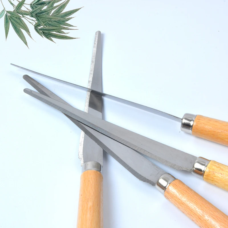 Polymer Clay Tools Pottery Tools Clay Sculpting Tools Pottery Sculpting Tools Clay Craft Tool Wooden Handle Craft Art Tools Pottery Fetling Knife For Pottery Sculpting Ceramic Polymer Clay Carving Modeling