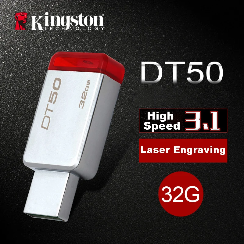 Kingston USB флеш-накопитель USB 3,0 флеш-накопитель 32 Гб USB 3,1 флеш-накопитель Memoria металлическая ручка-накопитель карта памяти cle usb 32 Гб Флешка U диск