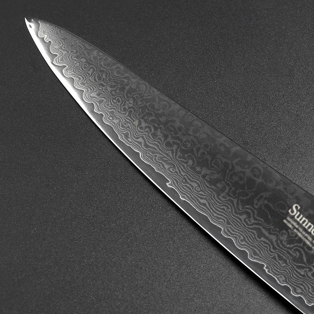 SUNNECKO 2 шт Кухня Набор ножей " Кливер 8" шеф-повар Ножи японский Дамаск VG10 стальная бритва острое лезвие резца инструменты G10 ручка