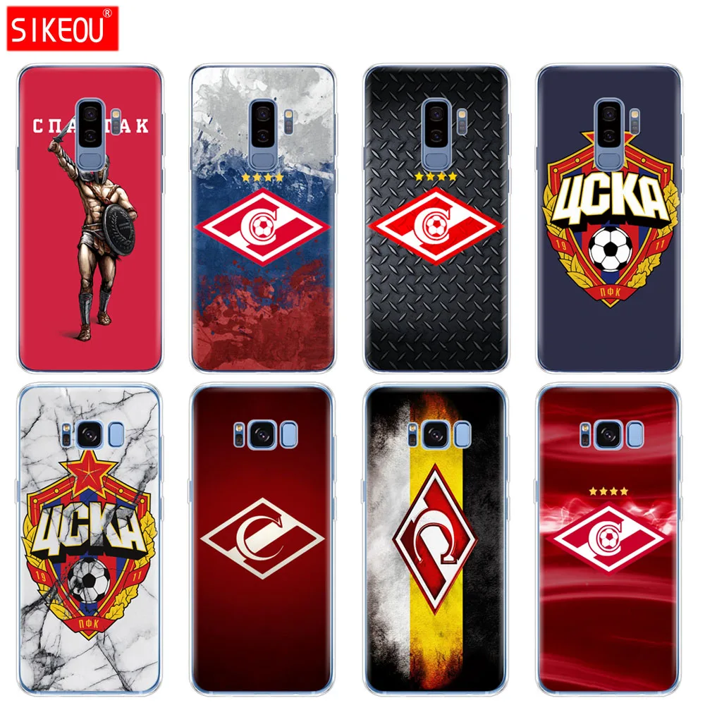 

silicone case for Samsung Galaxy S9 S8 S7 S6 edge S5 S4 S3 PLUS phone cover Russian Moscow football