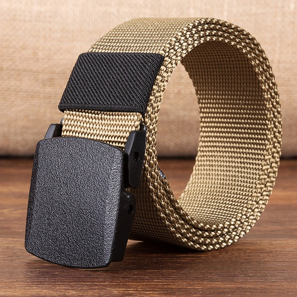 

Automatic Buckle Nylon Belt Male Army Tactical Belt Mens Military Waist Canvas Belts Cummerbunds High Quality Strap