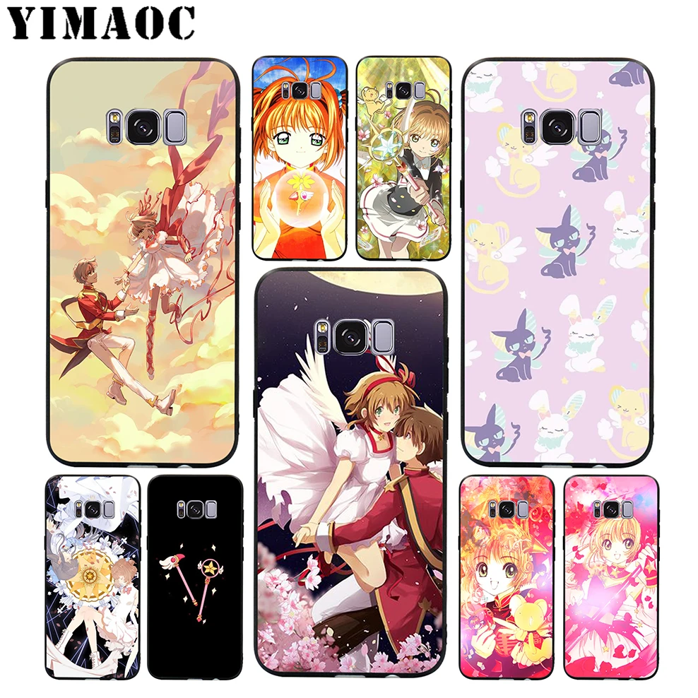 YIMAOC Cardcaptor Sakura Soft Case for Samsung Galaxy S10 S10e S9 S8 A6 Plus S7 S6 Edge A7 A5 A3 J6 Note 9 8 |
