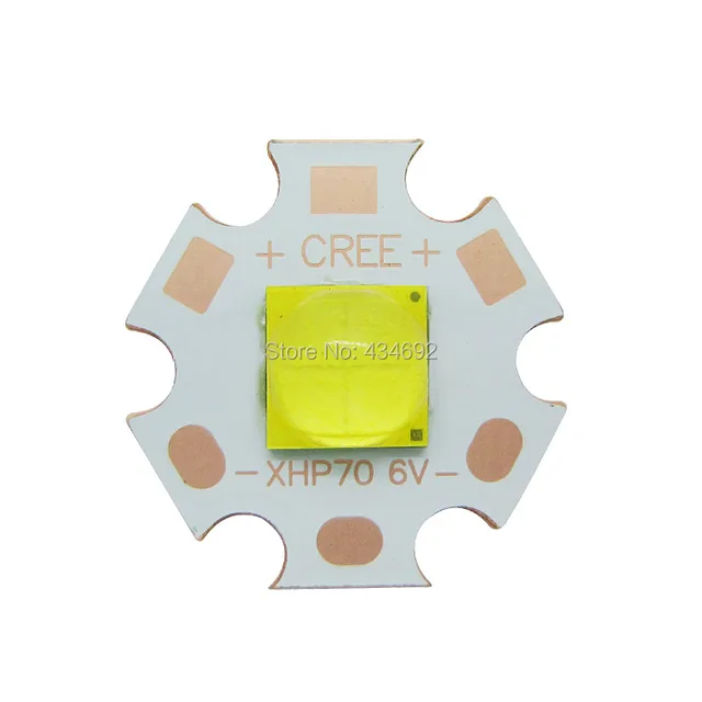 6Pドロップイン CREE XHP70.2 HD 3000K フラッシュライト Xhp70.2 30W
