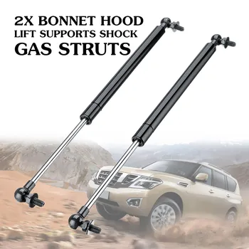 

2Pcs Bonnet Hood Lift Supports Shock Gas Struts for Nissan Patrol Y61 Y62 1997-2018 Steel 41cm Replacement Convenient Safe