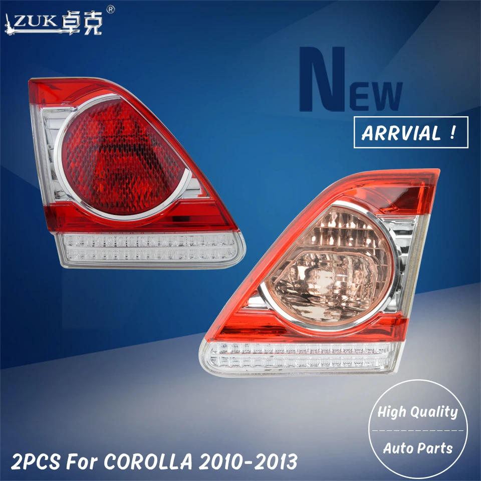 

ZUK 2PCS Inner Inside Rear Bumper Tail Light Lamp Tailight Taillamp For TOYOTA COROLLA 2010 2011 2012 2013 GL GL-i GLX GLX-i