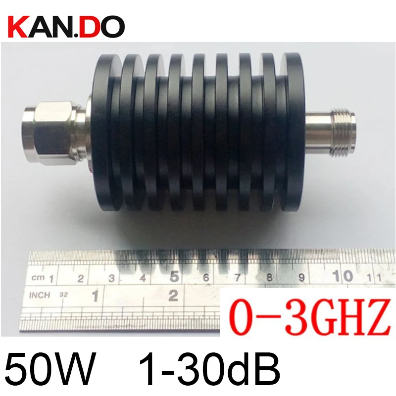 50 Вт радиочастотный аттенюатор N DC-3G 1-30 дБ антенный ввод Разъем RF коаксиальный разъем радио аттенюатор N связь конвертер
