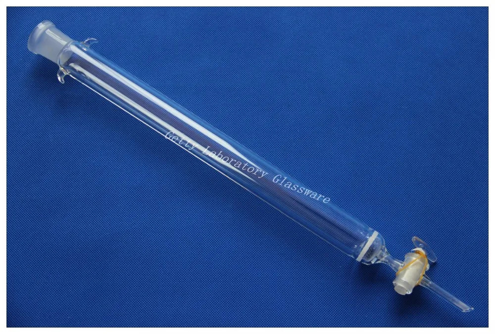 250ml Lab Glass Chromatography Column, ID 30mm, Column Length300mm, 24