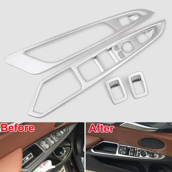 

ABS Matt Door Window Switch Button Panel Cover Trim Frame Decoration Fit For BMW X5 F15 X6 F16 2015 LHD Car Styling Covers