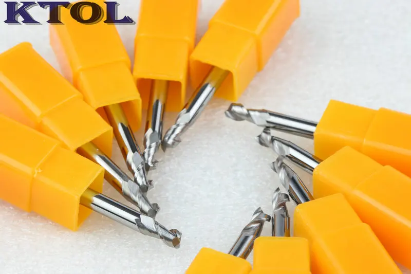 2 flute cnc carbide milling cutter router bits  for aluminum machine tool_1