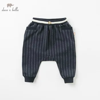 

DB9214 dave bella autumn baby boys fashion striped pants children full length kids pants infant toddler trousers