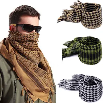 

High Quality Men Women Lightweight Sand/Green/White Color Plaid Winter Tassel Desert Long Tassel Scarf Wrap Pashmina Worthy